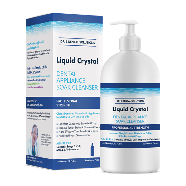 Dr. Berland's Cleanadent Liquid Crystals Oral Appliance Cleanser - 12oz